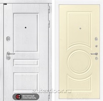 Входная металлическая дверь Лабиринт Versal 23 (Альберо браш / Шампань софт)