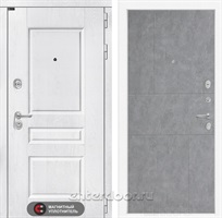 Входная металлическая дверь Лабиринт Versal 21 (Альберо браш / Бетон светлый)