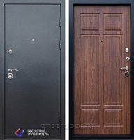 Входная металлическая дверь Престиж 3к Премиум (Антик Серебро / Орех премиум)