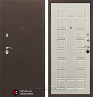 Входная металлическая дверь Престиж 3к Престиж (Медный антик / Бежевый матовый)