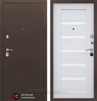 Входная металлическая дверь Престиж 3к Царга (Медный антик / Лиственница)
