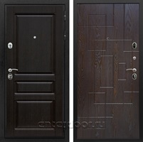 Входная металлическая дверь Армада Премиум Н ФЛ-57 (Венге / Дуб шоколад)