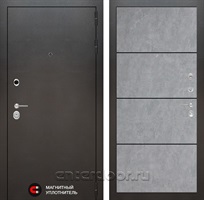Входная металлическая дверь Лабиринт Сильвер 25 (Антик темное серебро / Бетон светлый)