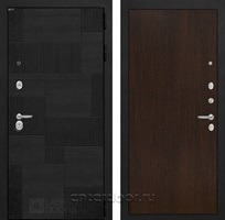 Входная металлическая дверь Лабиринт Пазл 05 (Лофт черный / Венге)