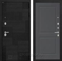 Входная металлическая дверь Лабиринт Пазл 11 (Лофт черный / Графит софт)