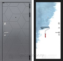 Входная металлическая дверь Лабиринт Cosmo 28 (Графит / Загрунтованная под покраску)