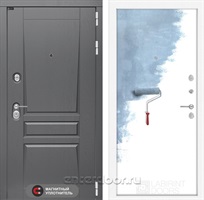 Входная металлическая дверь Лабиринт Платинум 28 (Альберо Грей / Загрунтованная под покраску)