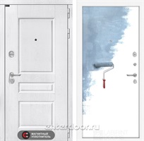 Входная металлическая дверь Лабиринт Versal 28 (Альберо браш / Загрунтованная под покраску)