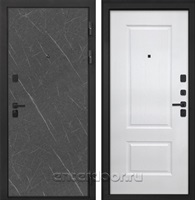 Входная металлическая дверь Интекрон Профит Black Альба (Гранит Лава / Роял вуд белый)