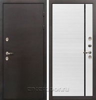 Входная дверь с терморазрывом Лекс Термо Сибирь 3К Винорит Шагрень белая (панель №114)