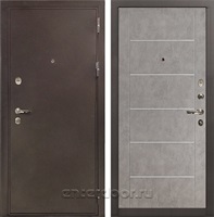 Входная металлическая дверь Лекс 5А Цезарь №80 (Медный антик / Бетон светлый)