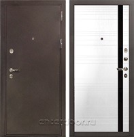 Входная металлическая дверь Лекс 5А Цезарь №31.1 (Медный антик / Белый Ясень)
