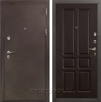 Входная металлическая дверь Лекс 5А Цезарь №86 (Медный антик / Ясень шоколад)
