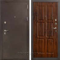 Входная металлическая дверь Лекс 5А Цезарь №83 (Медный антик / Винорит дуб тёмный)