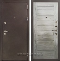 Входная металлическая дверь Лекс 5А Цезарь №111 Клеопатра (Медный антик / Дуб тревис серый)