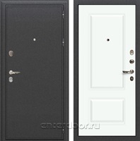 Входная металлическая дверь Лекс Колизей №55.1 Вероника-1 (Антик темное Серебро / Белый софт)