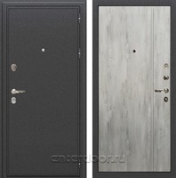 Входная металлическая дверь Лекс Колизей №73 (Антик темное Серебро / Дуб тревис серый)