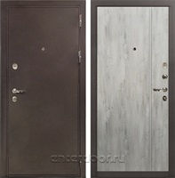 Входная металлическая дверь Лекс 5А Цезарь №73 (Медный антик / Дуб тревис серый)