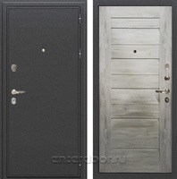 Входная металлическая дверь Лекс Колизей №111 Клеопатра (Антик темное Серебро / Дуб тревис серый)
