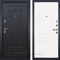 Входная металлическая дверь Лекс Гладиатор 3к №94 (Венге / Софт белый снег)