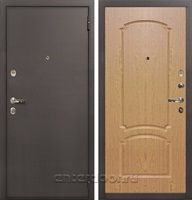 Входная стальная дверь Лекс 1А №16 (Медный антик / Дуб натуральный)