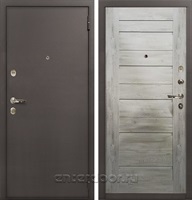 Входная дверь 1А №111 Клеопатра (Медный антик / Дуб тревис серый)