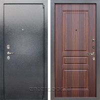 Входная стальная дверь Лекс 3 Барк №108 (Серый букле / Дуб Коньяк)