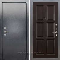 Входная стальная дверь Лекс 3 Барк №84 (Серый букле / Ясень шоколад)
