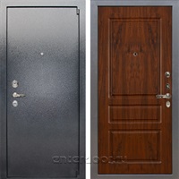 Входная стальная дверь Лекс 3 Барк №92 (Серый букле / Винорит дуб тёмный)