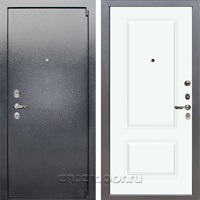 Входная стальная дверь Лекс 3 Барк №55.1 Вероника-1 (Серый букле / Белый софт)