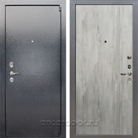 Входная стальная дверь Лекс 3 Барк №73 (Серый букле / Дуб тревис серый)
