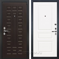 Входная металлическая дверь Лекс 4А Неаполь №94 (Венге / Софт белый снег)