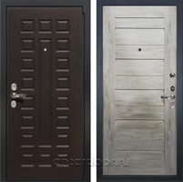 Входная металлическая дверь Лекс 4А Неаполь №111 Клеопатра (Венге / Дуб тревис серый)