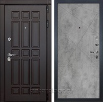 Входная металлическая дверь Лекс 8 Сенатор №104 (Венге / Бетон светлый)