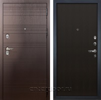 Входная металлическая дверь Лекс Легион №2 (Ясень шоколад / Венге)
