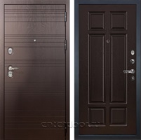 Входная металлическая дверь Лекс Легион №88 (Ясень шоколад / Ясень шоколад)