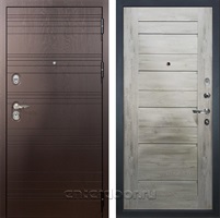 Входная металлическая дверь Лекс Легион №111 Клеопатра (Ясень шоколад / Дуб тревис серый)