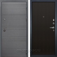 Входная металлическая дверь Лекс Сенатор 3К №2 (Софт графит / Венге)