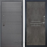 Входная металлическая дверь Лекс Сенатор 3К №82 (Софт графит / Бетон тёмный)
