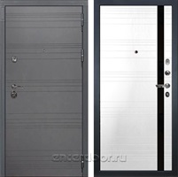Входная дверь Лекс Сенатор 3К №31.1 (Софт графит / Белый Ясень)