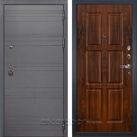 Входная металлическая дверь Лекс Сенатор 3К №83 (Софт графит / Винорит дуб тёмный)