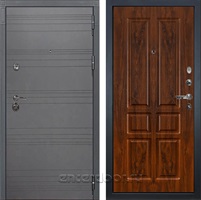 Входная металлическая дверь Лекс Сенатор 3К №91 (Софт графит / Винорит дуб тёмный)