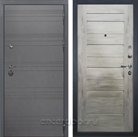 Входная металлическая дверь Лекс Сенатор 3К №111 Клеопатра (Софт графит / Дуб тревис серый)