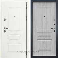 Входная металлическая дверь Лекс Сенатор 3К №110 (Белая шагрень / Сосна белая 50977-94)