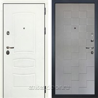 Входная металлическая дверь Лекс Сенатор 3К №72 (Белая шагрень / Графит софт)