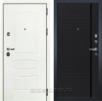 Входная металлическая дверь Лекс Сенатор 3К №115 (Белая шагрень / Черный кварц)