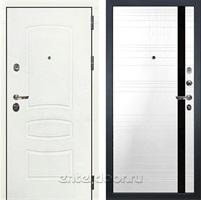 Входная металлическая дверь Лекс Сенатор 3К №31.1 (Белая шагрень / Белый Ясень)