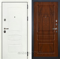 Входная металлическая дверь Лекс Сенатор 3К №92 (Белая шагрень / Винорит дуб тёмный)