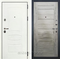 Входная металлическая дверь Лекс Сенатор 3К №111 Клеопатра (Белая шагрень / Дуб тревис серый)