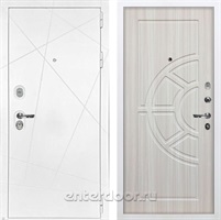 Входная металлическая дверь Лекс Соната №44 (Белая шагрень / Сандал белый)